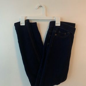 Justice dark wash jeggings size 10